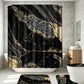 🚿Elegant Marble Pattern Bathroom Shower Curtain