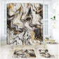 🚿Elegant Marble Pattern Bathroom Shower Curtain