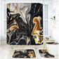 🚿Elegant Marble Pattern Bathroom Shower Curtain
