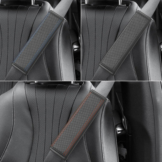 ⏳Buy 1  Get 1 Free⏰PU Leather Car Seat Belt Shoulder Pad🚗🎽