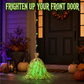 🧹  🎃 Animated Witch Broom Halloween Decoration – Walking Feet Movement, Spooky Sound & Glowing Green LED Lights – Perfect for Yard & Party 👻