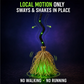 🧹  🎃 Animated Witch Broom Halloween Decoration – Walking Feet Movement, Spooky Sound & Glowing Green LED Lights – Perfect for Yard & Party 👻