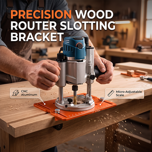 Aluminum Alloy Wood Router Slotting Bracket Guide Tool