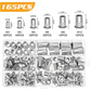 🔩 Knurled Rivet Nut Assortment Kit