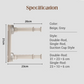 Foldable Telescopic Suction-Cup Hanger Rack