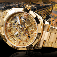 ⌚ 50% OFF NOW! 🔧 Skeleton Automatic Watch – Visible Movement, Gold-Tone Styling & Self-Winding – For Business & Evening Wear ✨