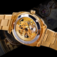 ⌚ 50% OFF NOW! 🔧 Skeleton Automatic Watch – Visible Movement, Gold-Tone Styling & Self-Winding – For Business & Evening Wear ✨