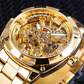 ⌚ 50% OFF NOW! 🔧 Skeleton Automatic Watch – Visible Movement, Gold-Tone Styling & Self-Winding – For Business & Evening Wear ✨