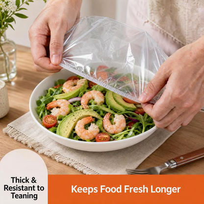 🍱 50% OFF NOW! 🧊 Disposable Elastic Food Bowl Covers – Stretchable, spill-proof & food-safe – Keeps meals fresh & covers any bowl ✨