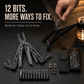Portable Folding Multi-Tool Pliers with Pouch