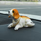 Cute Dog Bobblehead – Nods Along Every Turn – 10 Breeds, Soft Plush, Gold Chain – Brings Smiles to Every Drive 🚗
