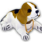 Cute Dog Bobblehead – Nods Along Every Turn – 10 Breeds, Soft Plush, Gold Chain – Brings Smiles to Every Drive 🚗