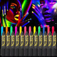 Luminescent water-soluble human body painting crayon