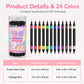 💕LAST DAY-50% OFF🌈24 Colors Dual Ended Nail Art Pens Set 3