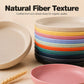 🍽️ Unbreakable Wheat Straw Dinner Plates – Reusable Shatter‑Resistant Eco‑Friendly Dining Plates, Stackable Microwave Safe Plates for Kitchen Camping Picnic
