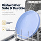 🍽️ Unbreakable Wheat Straw Dinner Plates – Reusable Shatter‑Resistant Eco‑Friendly Dining Plates, Stackable Microwave Safe Plates for Kitchen Camping Picnic