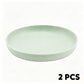 🍽️ Unbreakable Wheat Straw Dinner Plates – Reusable Shatter‑Resistant Eco‑Friendly Dining Plates, Stackable Microwave Safe Plates for Kitchen Camping Picnic