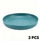 🍽️ Unbreakable Wheat Straw Dinner Plates – Reusable Shatter‑Resistant Eco‑Friendly Dining Plates, Stackable Microwave Safe Plates for Kitchen Camping Picnic