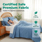 Solid Color 100% Cotton Bedding 4-Piece Set