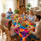 🌸  🍽️ Waterproof Floral Print Tablecloth for Dining & Parties – Stain-Resistant, HD Printing & Durable Polyester – Elegant & Easy Care ✨