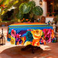 🌸  🍽️ Waterproof Floral Print Tablecloth for Dining & Parties – Stain-Resistant, HD Printing & Durable Polyester – Elegant & Easy Care ✨