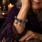 Gothic Purple Rhinestone Halloween Bracelet