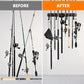 Wall-Mounted Fishing Rod Holder