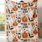 👻Halloween Ghost Print Cozy Throw Blanket