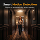 Motion Sensor LED Ceiling Light – Wireless, Magnetic Mount & Remote Control for Home 🏠