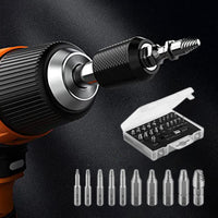🔩 ⚡ 22PCS Screw Extractor Set – Alloy steel, removes rusted & stripped bolts ✨