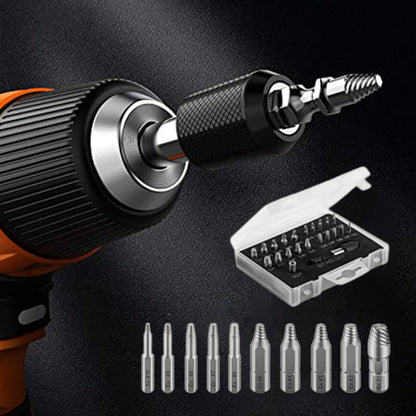 🔩 ⚡ 22PCS Screw Extractor Set – Alloy steel, removes rusted & stripped bolts ✨
