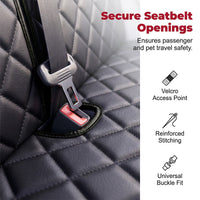 Dog Car Seat – From ! Waterproof, seatbelt openings & foldable. Clean car, happy pet – grab yours! ✅