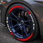 Universal Sports Tire Sidewall Letter Stickers