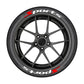 Universal Sports Tire Sidewall Letter Stickers