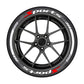 Universal Sports Tire Sidewall Letter Stickers