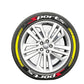Universal Sports Tire Sidewall Letter Stickers