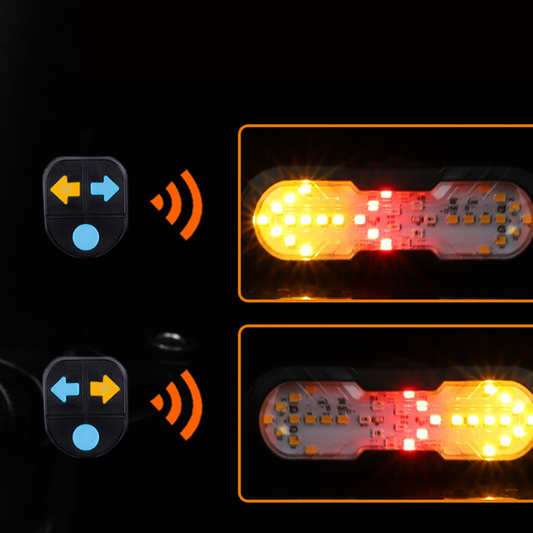 Smart Bike Safety Light with Wireless Remote Control