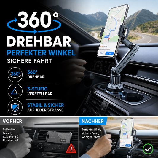 📢📢50% OFF !! ⏰360° Rotatable and Adjustable Car Cup Holder