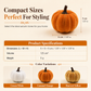 Only £ 1.99！！🎃Velvet Pumpkins for Halloween & Thanksgiving