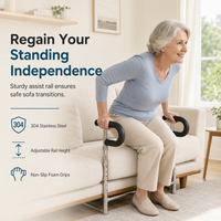 Sofa Stand Assist Rail for Elderly Stainless Steel