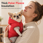 🐕 Hooded Dog Coat – Fleece‑lined, windproof & built‑in harness 🧥✨