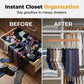Hang 10 Items Instantly! No-Slip Wooden Multi-Clip Organizer