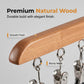 🧺 🌿 Wooden Multi‑Clip Organizer – No‑slip & holds 10 items ✨
