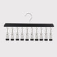 Hang 10 Items Instantly! No-Slip Wooden Multi-Clip Organizer