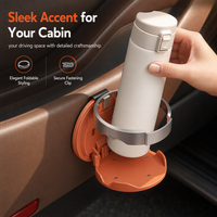 🚗 🥤Multifunctional Foldable Car Door Cup Holder Large Diameter Drink and Water Bottle Storage Rack