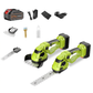 🌿 2-in-1 Cordless Grass Shear & Hedge Trimmer: 1300 RPM, 45° Head, 2 Batteries, Lightweight
