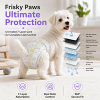 🐕 Ultra‑Absorbent Breathable Disposable Pet Diapers🛡️✨