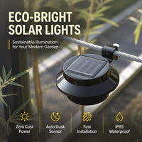 ☀️Only £ 7.99！！💡  Light Up Gutters, Fences & Garden Walls — Solar-Powered Outdoor LEDs With No Mains Wiring Needed 🏡✨