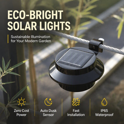 ☀️Only £ 7.99！！💡  Light Up Gutters, Fences & Garden Walls — Solar-Powered Outdoor LEDs With No Mains Wiring Needed 🏡✨