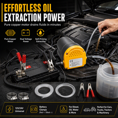 12V 24V Portable Electric Self Priming Transfer Pump Micro Diesel Oil Extractor for Cars